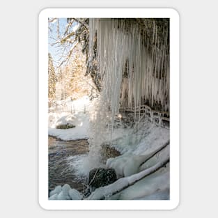 Scheidegg First Waterfall in Winter Sticker